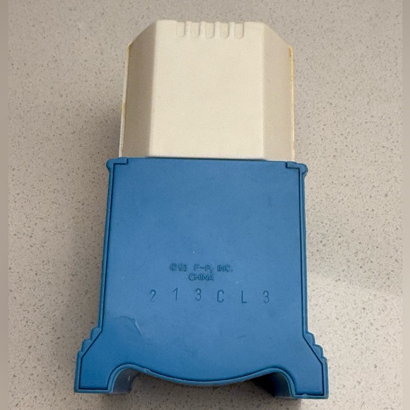 Vintage Fisher-Price Loving Family Dollhouse Blue TV Television - Picture 11 of 16